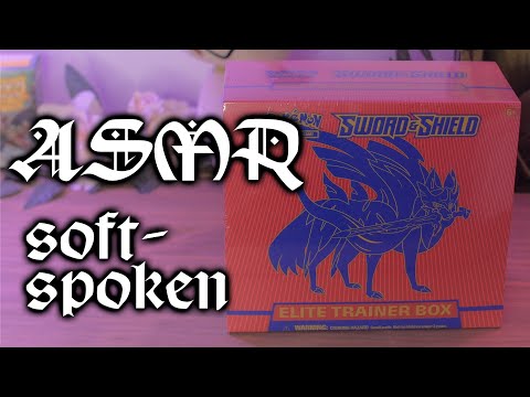 Pokemon TCG Sword & Shield Elite Trainer Box Card Opening ~ ASMR [soft-spoken] [crinkling]