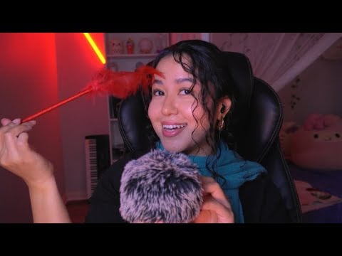 ASMR | 11 mins of personal attention with feather (no intro)
