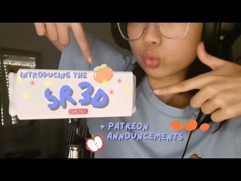 asmr | introducing the sr3d and patreon memberships!! (beewax wraps, ear tapping and cleaning)