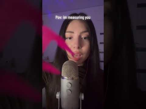 ASMR measuring your face 🩷