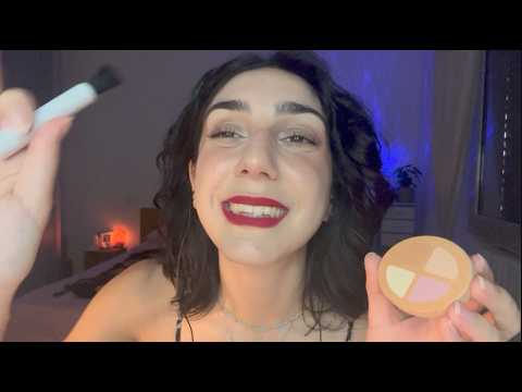 ASMR MAKEOVER DOPO CHE IL TUO RAGAZZO TI HA MOLLATO (legnetti, personal attention, layered sounds)