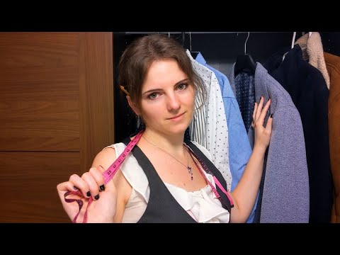 ASMR Suit Fitting & Measuring Roleplay📏