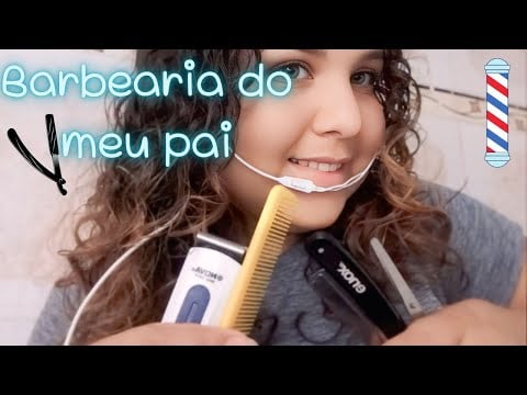 ASMR ROLEPLAY Barbearia/ Cortando seu cabelo  💈🪮✂️   #asmrbrasil #asmr #roleplay 