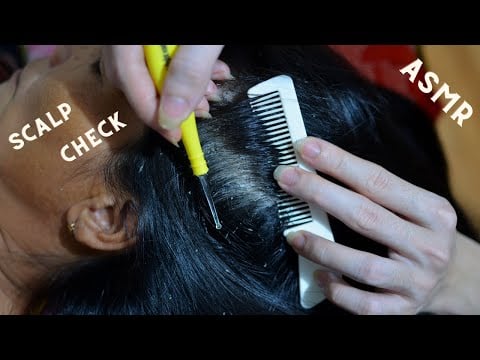 ASMR Scalp Check, Scalp Scratching On Real Person Help You Relieve Itchy Relaxing For Sleep ~