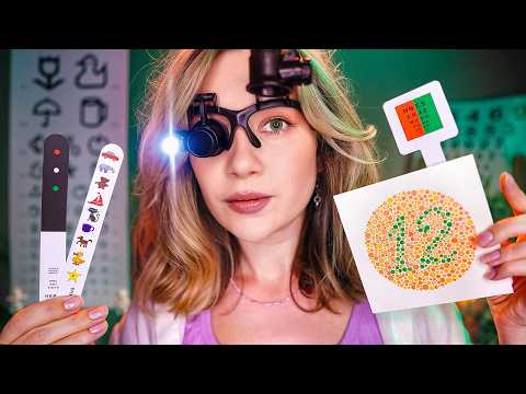👩‍⚕️ АСМР ДЕТАЛЬНЫЙ ОСМОТР ГЛАЗ и ПРОВЕРКА ЗРЕНИЯ 👁️ Ролевая Игра ВРАЧ для Сна