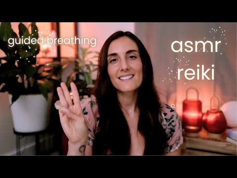 ASMR Reiki ✨Guided Breathing + Positive Affirmations for Anxiety, Stress, Sleep (Soft Spoken)