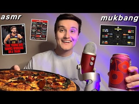 ASMR | Domino’s Pizza Mukbang & Whisper Ramble About EVERYTHING 🍕💤