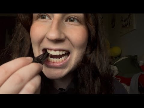 TEETH SCRAPING + MAKEUP TUTORIAL ASMR
