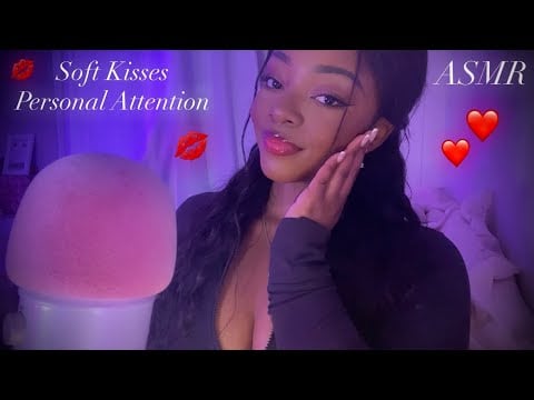 ASMR | Personal Attention & Soft Kisses for You 🤍 Ear to Ear Whispers + Comfort ❤️💋