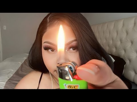 asmr follow the light but with a lighter (close whispers + focus triggers)