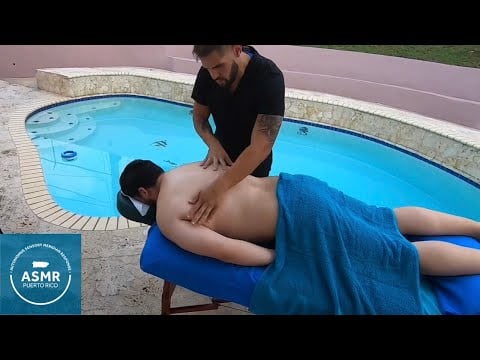 Full Back Massage | Poolside Spa Session | No Talking ASMR