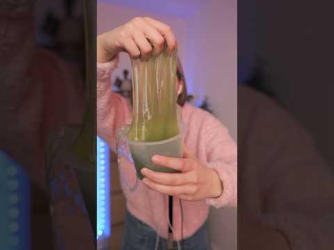 ASMR Pâte dégoulinante Verte 🤢 | #asmr #asmrfr #shorts
