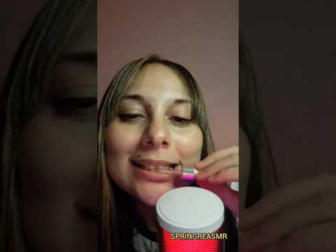 ASMR | Conta gotas no dente 😁 #shorts