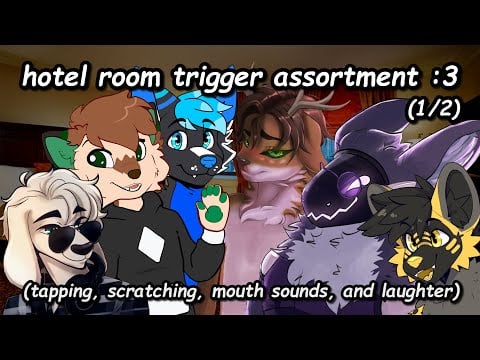 [Furry ASMR] a group of furries try to do asmr in a hotel room for 12 minutes
