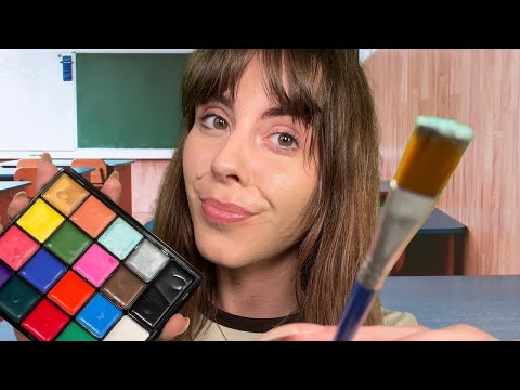 ASMR Painting Your Face In The Back Of Class 🎨
