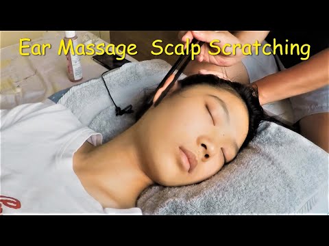 Soothing Ear Massage with Chopsticks & Scalp Scratching | Massage ASMR