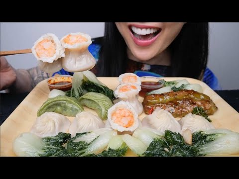 XIAOLONGBAO (SOUP DUMPLING) ASMR EATING SOUNDS | NO TALKING | SAS-ASMR