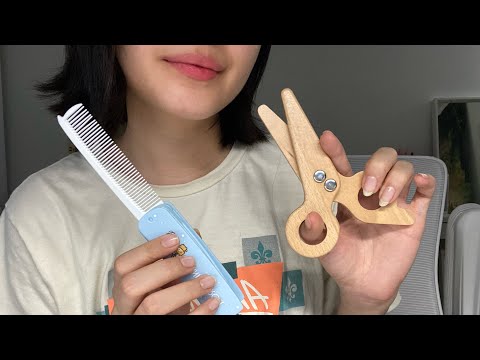 giving your hair a trim asmr (no talking)