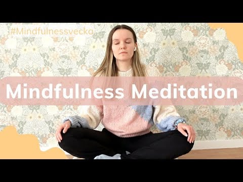 ASMR 💛10 Minuter Guidad Mindfulness Meditation💛 (För Acceptans & Närvaro) #mindfulnessvecka