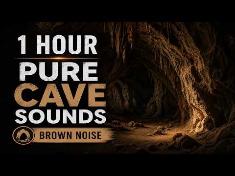 1 Hour Pure Cave Sounds • Brown Noise