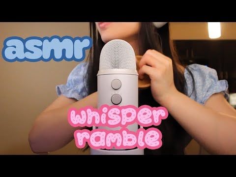 ASMR Whisper Ramble | Some Fast and Soft Triggers, Life Updates