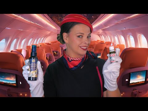 Kényeztető utazás a legkedvesebb Légiutas-kísérővel 👩🏻‍✈️ ✈️  (Magyar ASMR)