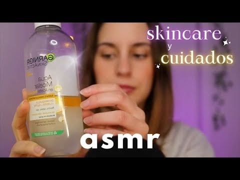 asmr 🎧 Te preparo para Dormir con mucho SKINCARE relajante 💘