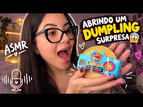 ASMR caseirinho abrindo dumpling surpresa 🥰🥟💤