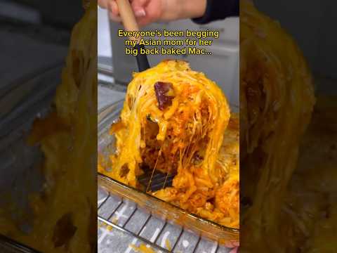 BIG BACK BAKED MAC RECIPE #shorts #viral #mukbang