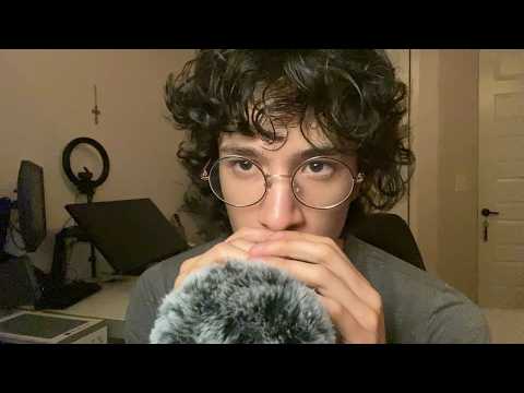 ASMR Fluffy Mic Scratching, Soft Blowing & Whispers 💤