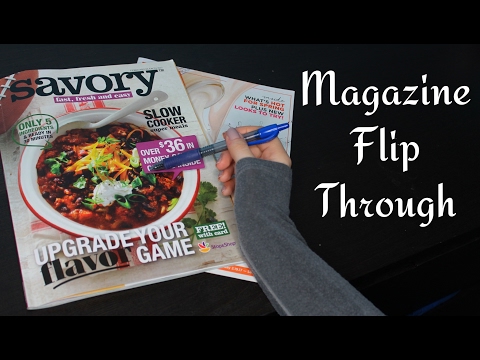 ASMR - Magazine Flip Through (Page Turning, Tracing, Whispering)