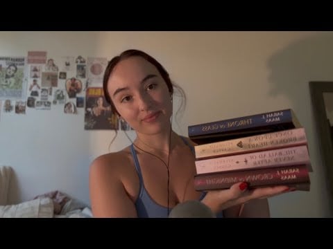asmr books I read in July 🐉  book tapping, close whisper