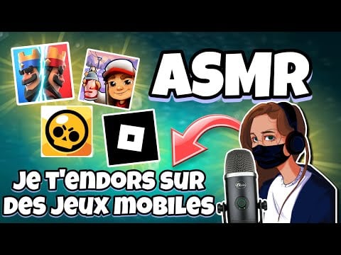 ASMR Français • JE T’ENDORS EN JOUANT À DES JEUX MOBILES 😴 (clash royale, Brawl stars…)