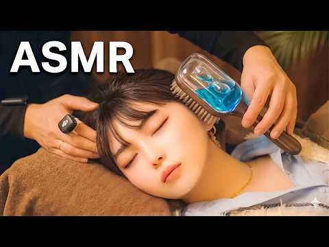 [ASMR] 脳がとろける至極のドライヘッドスパ😴水時計とアンティーク器具で深い眠りへ