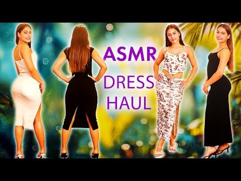 ASMR cute tingly 3dio with Fashion Dress Haul, Sophia gently talks you to sleep, ultra relaxing