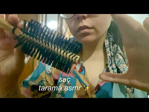 uykudan önce saçlarını tarıyorum asmr (türkçe asmr) tarak sesleri