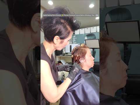 Digital Setting Perm Process ✨ Precise Chemical Control Before Winding | Part 2 🇰🇷