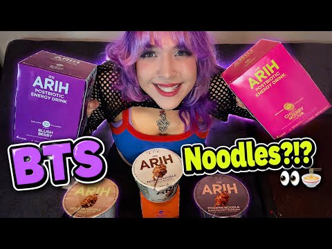 BTS Noodles Taste Test 💜 Worth the Hype?? (ASMR Mukbang)