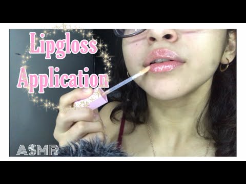 -ASMR- Lipgloss Pumping & Application❣️|Mouth Sounds| Finger Fluttering|