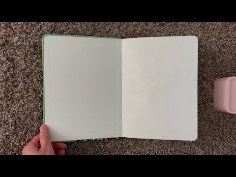 ASMR Flipping Through A Tree Patterned Notebook | (No Talking)