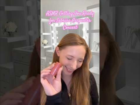 ASMR Getting You Ready for Sabrina Concert 💗 #asmrvideos #asmrsound #shorts #tinglesasmr #asmr