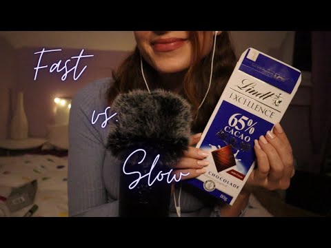 Fast vs. Slow ASMR⚡️🐌