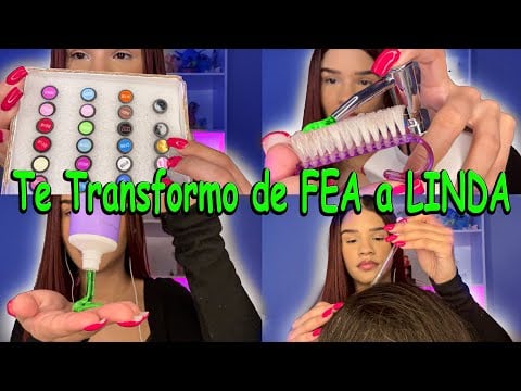 Asmr te peino, hago tu skincare, tu manicura y te afeito