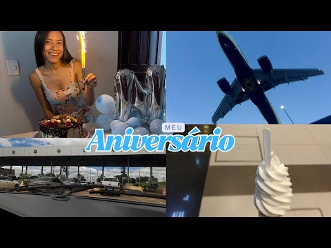 ASMR MEU ANIVERSÁRIO - vlog comemorando 💙✈️🎂