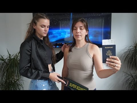 ASMR TSA Pat Down Security Check 🔍 Foot Spa Treatment, Head to Toe Exam & Back Assessment to RELAX