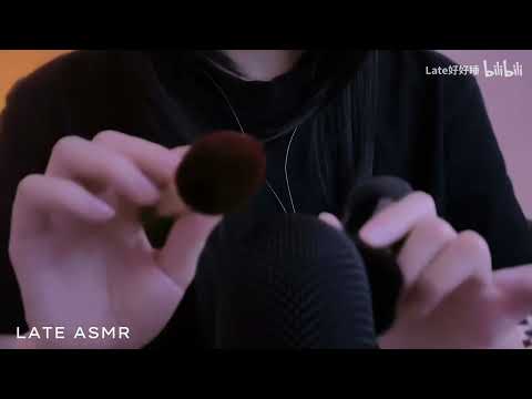 ASMR🎧No Talking🤫Gentle Mic Brushing🎙️🪶Tingly Triggers✨Binaural Relaxation🌙Deep Sleep & Stress Relief