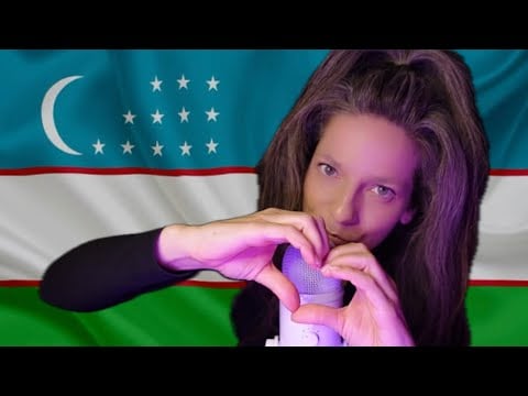 ASMR | In Uzbek 🇺🇿 | Up-Close Whispers + Other Tingly Triggers