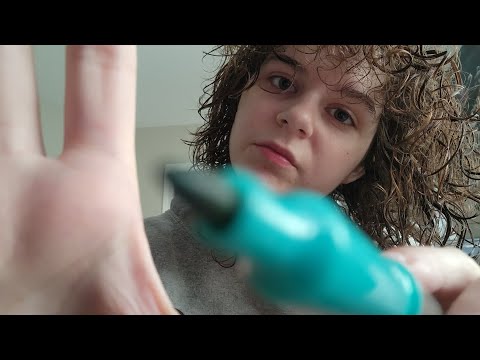 lofi asmr drawing on your face (soft spoken, personal attention) 