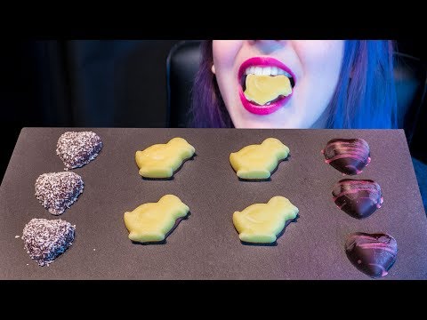 ASMR: Sugar Peeps & Marzipan Chocolates | Sugar Candy 🍭 ~ Relaxing Eating Sounds [No Talking|V] 😻