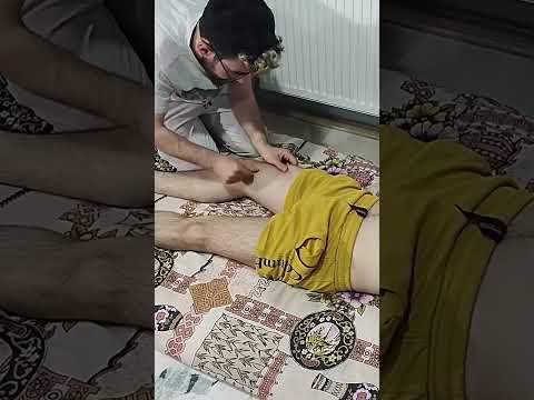 VERY RELAXING TURKISH FRONT LEG MASSAGE THERAPY #satisfying #relaxing #asmr #shorts #massage